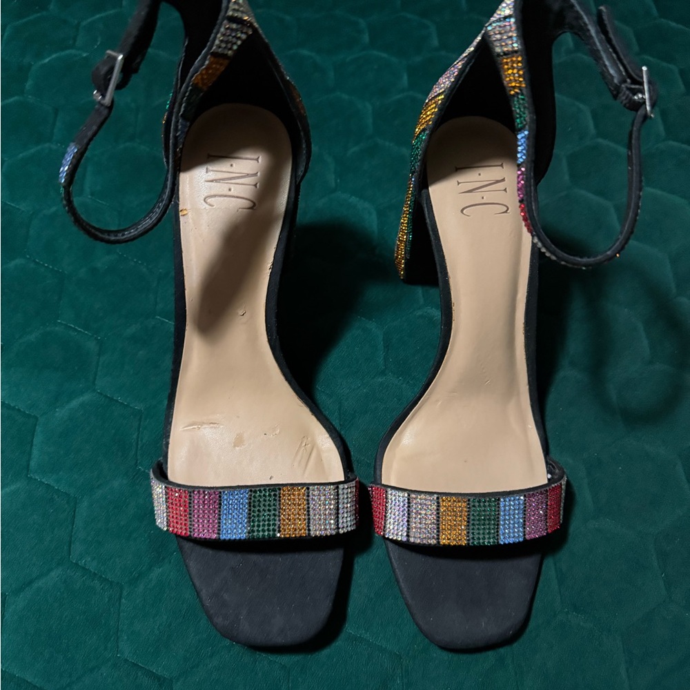 INC International Concepts Multicolor Strappy Women's Heels
